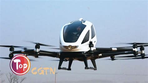 decouvrez la video sur le test du drone taxi ehang  youtube