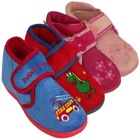 girls boys childrens toddlers novelty ankle boot slipper kids slippers ebay