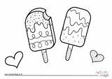 Colouring Lollies sketch template