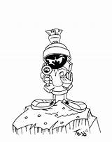 Marvin Martian Coloring Pages Coloringhome Marciano El Tunes Looney Getcolorings Adult Characters Printable Colouring Print Cartoon Library Clipart Popular Comments sketch template