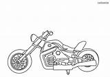 Motorrad Chopper Ausmalen Zum Malvorlage Motorbike Motorrader Garmadons Einfache Sheet Motorcycles Motorräder sketch template