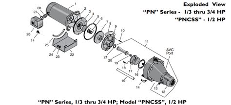 pump parts diagram wiring