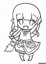 Coloring4free Zelda Coloring Pages Chibi Related Posts sketch template