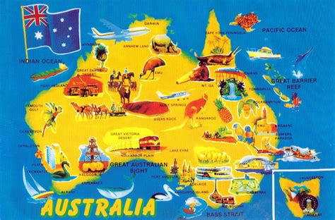 australia tourist map