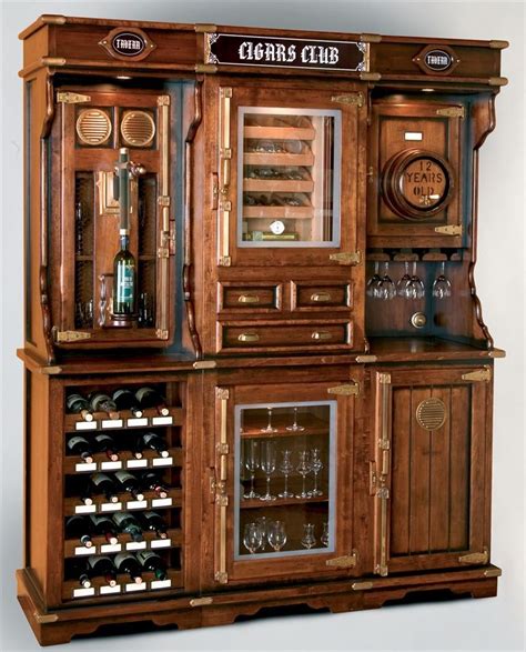 home bar furniture unique cigar  wine cabinet   humidor diy
