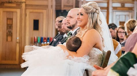 Beautiful Photo Of Bride Breastfeeding During Her Wedding Goes Viral