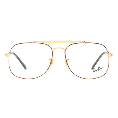 ray ban glasses frames 6389 the general 2945 tortoise gold 55mm mens ebay
