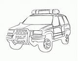 Police Pages Van Coloring Car Printable Template sketch template