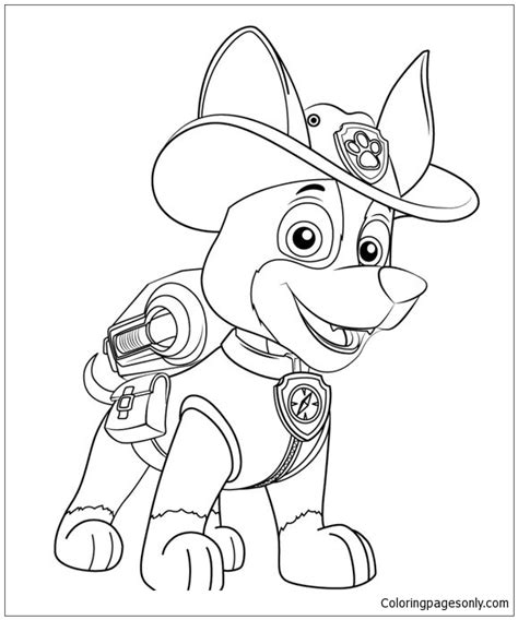 chase  paw patrol coloring page  printable coloring pages
