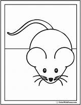 Mouse Coloring Pages Little Kids Print sketch template