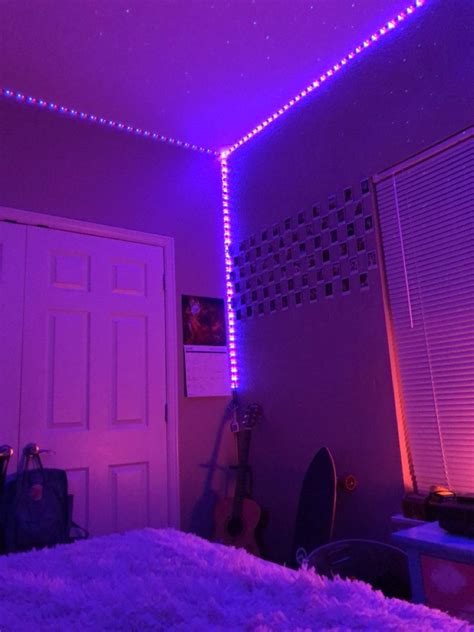 Purple Aesthetic Bedroom Purple Led Lights Led Lighting Bedroom Led