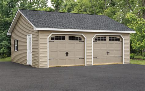 detached  car garages  sale amish double garages