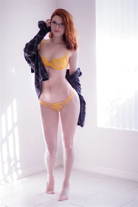 madison kate yellow sexy lingerie sexy youtubers
