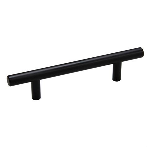 shop style selections mm center  center matte black cabinet pull  lowescom