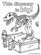 Museum Coloring Pages Printable Dinosaur Color History Getcolorings sketch template