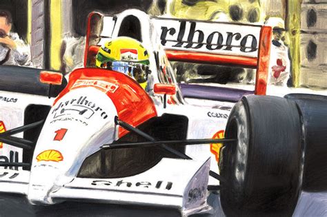 Ayrton Senna Mclaren Honda Mp4 6 1991 F1 Car Original Oil