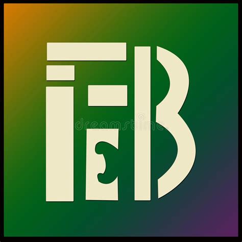 logo type   letter feb stock illustration illustration