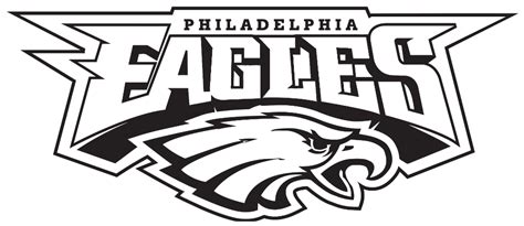 philadelphia eagles logo   black background
