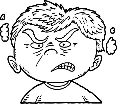 mad face coloring coloring pages