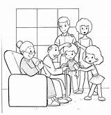 Familias Imagui Mewarna Bahagia Fichas Vivendo Valores Afetiva Aprendizagem Unidas Halaman Família Kaynak sketch template
