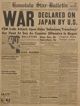 world war ii newspaper headlines hawaii alive