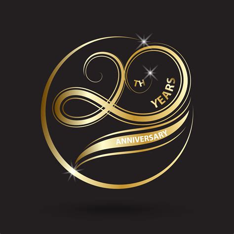 golden  anniversary logo  sign gold celebration symbol  vector art  vecteezy