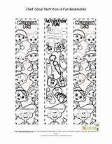 Coloring Nutrition Bookmarks Printable Pages Printables General Sheet Kids Activity sketch template