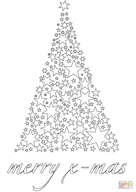 colouring pages xmas tree coloringpages