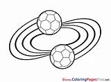 Coloring Soccer Pages Football Balls Printable Sheet Title Coloringpagesfree sketch template