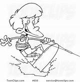 Cartoon Wakeboarding Leishman Boy Ron Line Copyright sketch template