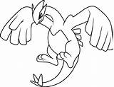 Lugia Pokemon Legendario Colorir Pokémon Alola Desenhos Dibujosonline Kleurplaten Raichu Lendário Imprimer Categorias sketch template