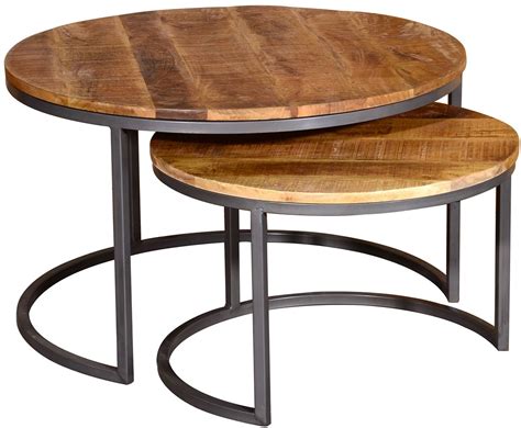 Designer Home Savannah Round Coffee Table Set Of 2