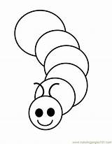 Worm Worms Wurm Bug Bugs Ausmalbild Insect Coloringhome sketch template