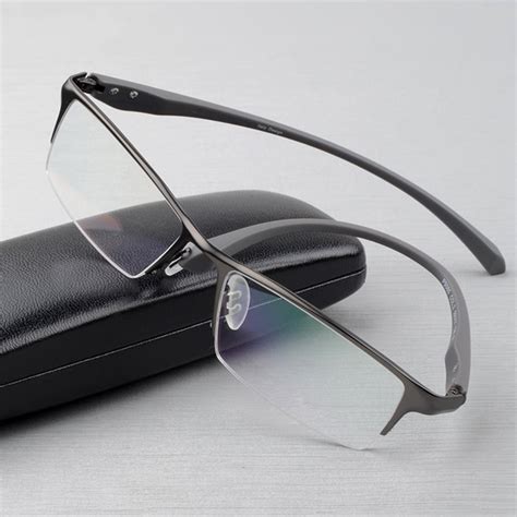 2019 fashion titanium rimless eyeglasses frame brand designer men