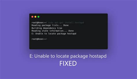 fix  unable  locate package hostapd  linux linuxpip