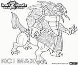 Invizimals Koi Max Shadow Zone Coloring Pages sketch template