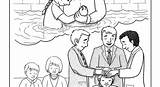 Lds Clipart Confirmation Baptism Coloring Pages Boys Printable Collection Choose Board sketch template