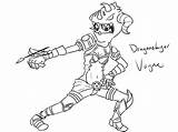 Dragonslayer Vayne sketch template