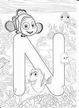 Abc Letter Nemo Colouring Colorear Thestylishpeople Princesas sketch template