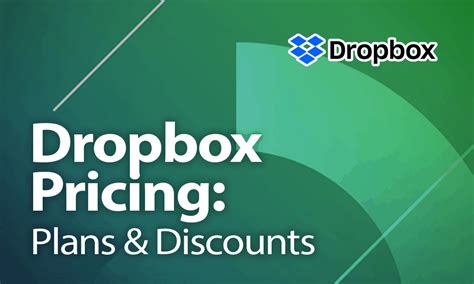 dropbox pricing plans discounts