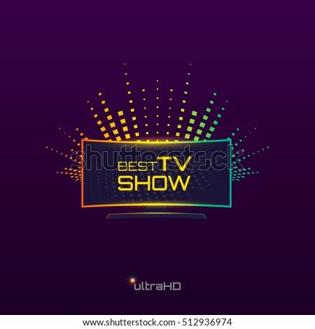 tv show emblem logo design stock vector  shutterstock