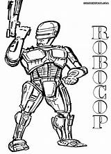 Coloring Terminator Pages Robocop Template sketch template