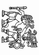 Aztec Murals Coloring Edupics sketch template