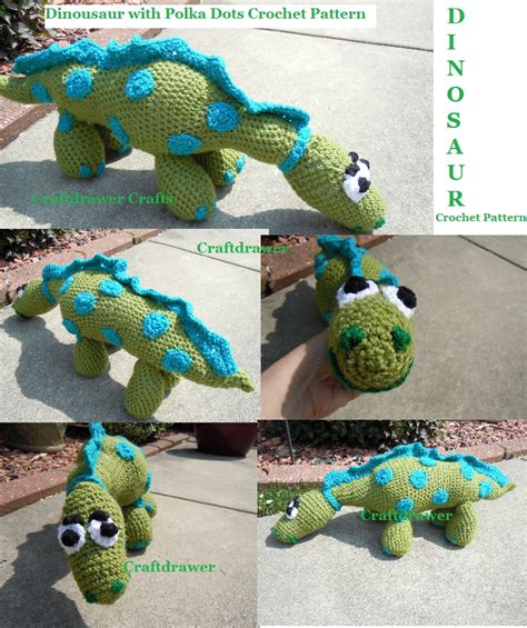 crochet dinosaur patterns learn  crocheting stuffed toys