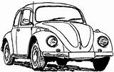 Volkswagen Bug Escarabajo Beetle Dibujar Passat Coches Käfer Carros Seleccionar Carro sketch template