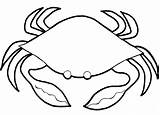 Crab Coloring Printable Fish Pages Simple Sheet Animal Kids Printables sketch template