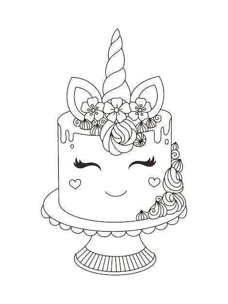 update    unicorn cake coloring page latest indaotaonec