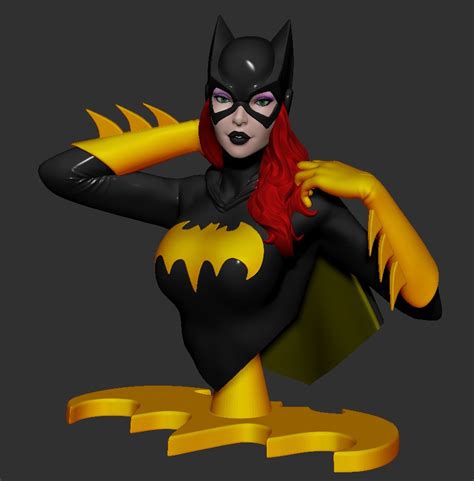 batgirl bust 3d print model by azaak