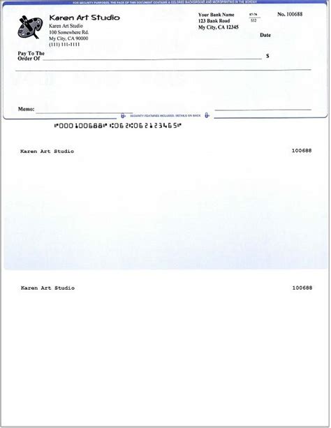blank business check template business checks word template word check