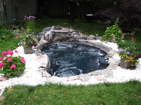 inground spa hot tub backyard backyard spa  ground spa